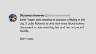 Some users accused Julia Roberts of hypocrisy (Image via X/@didumissthenews)